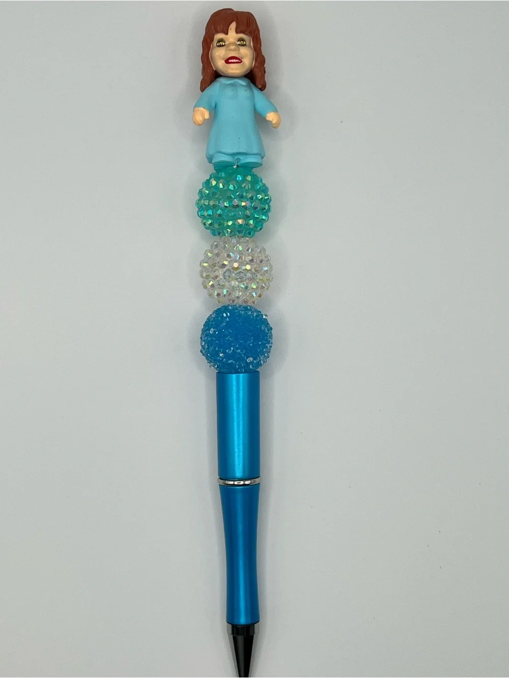 The Exorcist Regan Blue Novelty Pen with Beaded